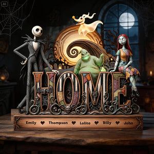 Spooky Family Acrylic Plaque - Personalized Gifts For Family 02padt250326-Homacus