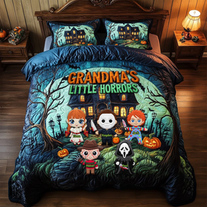 Little Horror Quilt Bed Set - Personalized Gifts For Grandma & Mom 02QHLU080825-Homacus