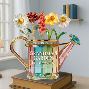Grandma Birth Month Flowers Acrylic Plaque - Personalized Gifts For Grandma 04tgtn040625-Homacus