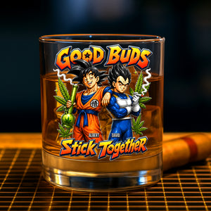 Partners in Chill Round Glass - Personalized Gift For Friends 04TOQN060626-Homacus