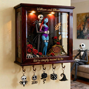 Meant To Be Couple Wood Key Hanger - Personalized Gifts For Couple 04tgmg231225-Homacus