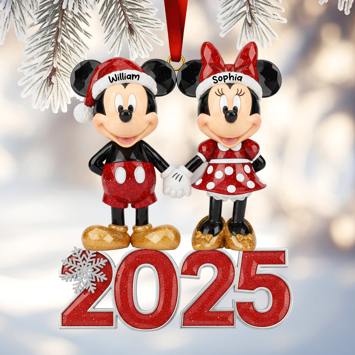 Funny Holiday Acrylic Ornament - Personalized Gifts For Couple 09hyqn201125-Homacus