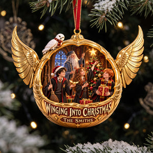 Winging Love Into Christmas Ornament - Personalized Christmas Gifts 03HATA081026-Homacus