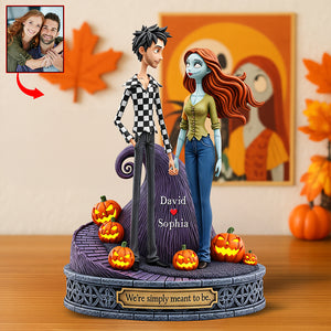 Spooky Couple Acrylic Plaque - Custom Photo Halloween Gifts For Couple 04naqn180825-Homacus