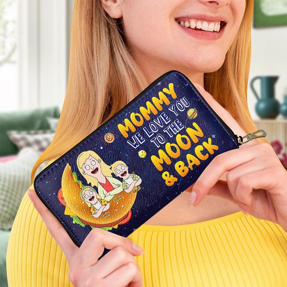 Personalized Gifts For Mom Twill Faux Leather Wallet 02kaqn070325hg-Homacus