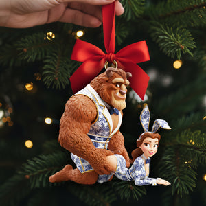 Cheeky Fairytale Couple Ornament - Personalized Gifts For Couple 05ohlu031025-Homacus