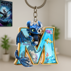 Magical Christmas Keychain – Custom Alphabet Gift For Cartoon Lovers 04tgpu100625-Homacus