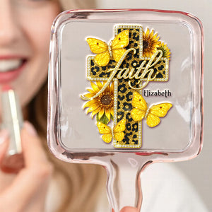 Faith Cross Handheld Mirror - Personalized Gifts For Christians 03HUDT051225-Homacus