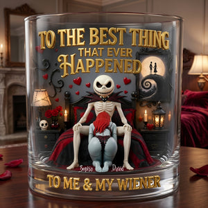 Naughty Gothic Couple Round Glass - Personalized Gifts For Couple 05tylu080626-Homacus