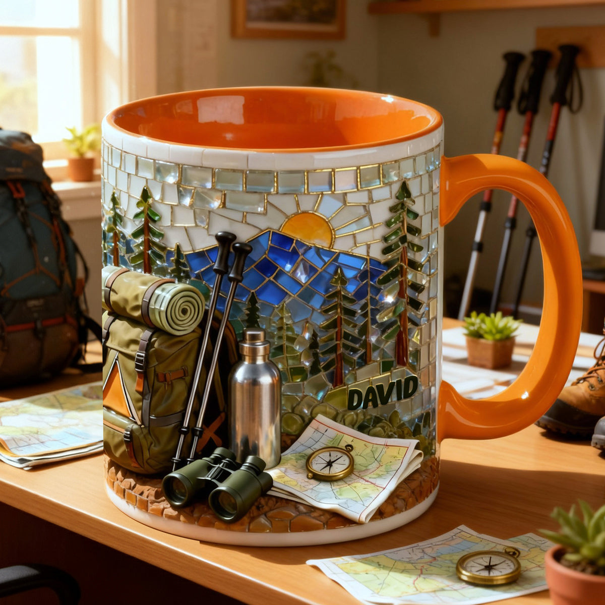 Hiking Lover Coffee Accent Mug - Personalized Gifts For Hiking Lover Coffee Mug 07KILU140126-Homacus