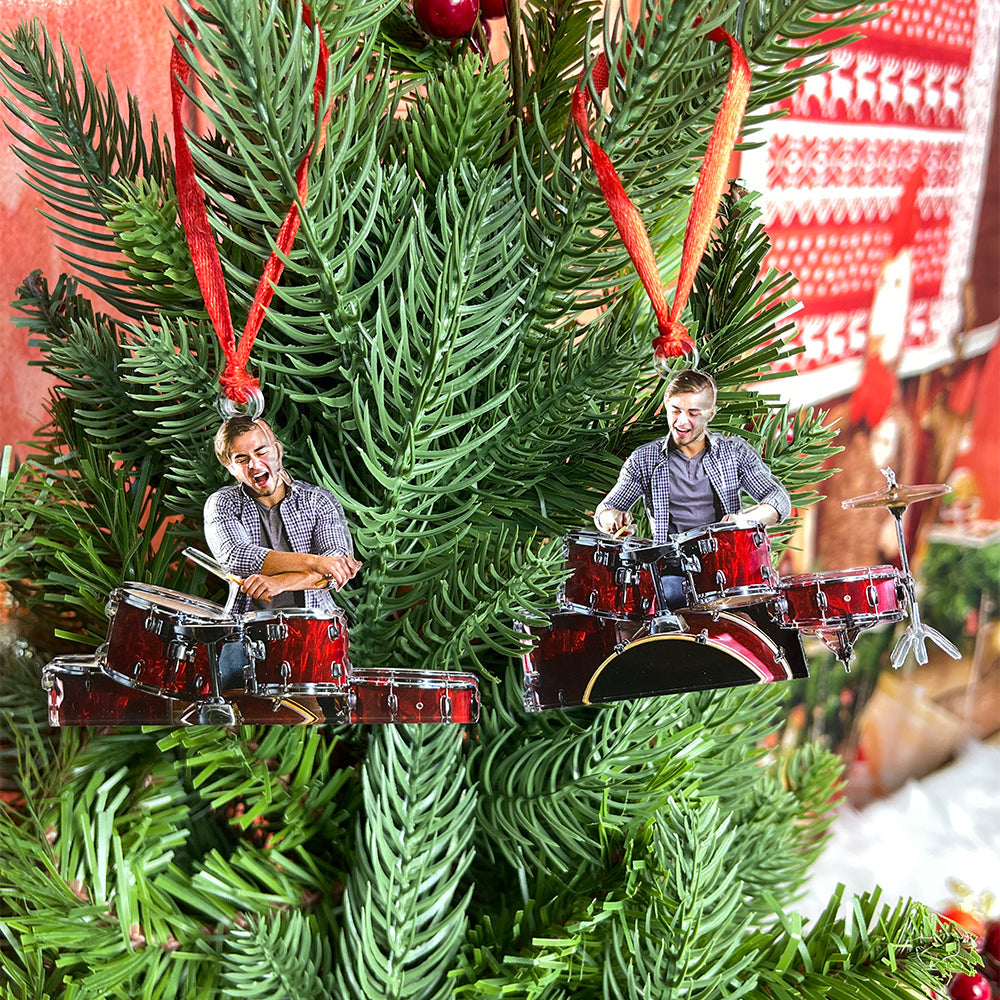 Custom Photo Gifts for Drummers Ornament 117acvp140924-Homacus