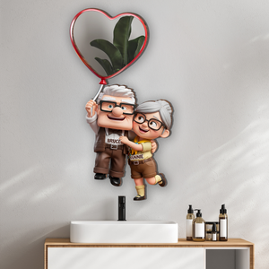 Forever Couple Wall Hanging Mirror Personalized Gifts For Couple 01TOLU230725-Homacus