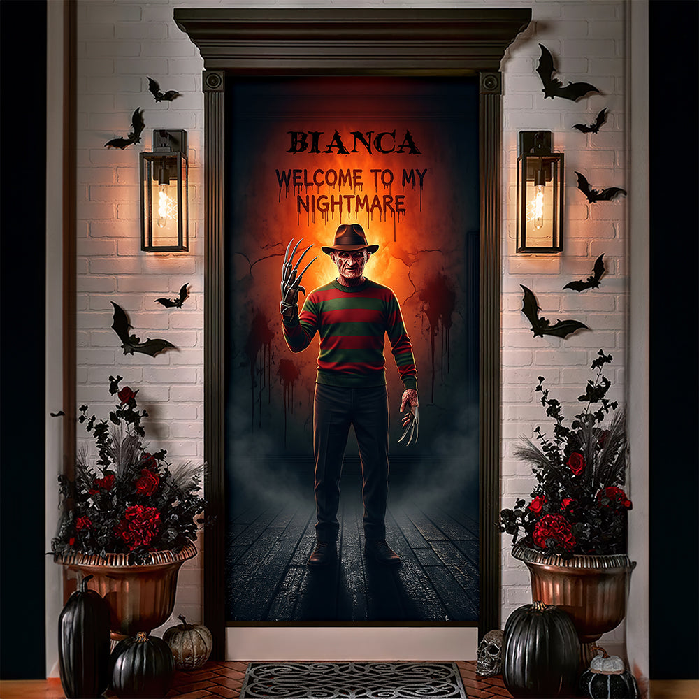 Horror Character Door Cover - Personalized Gifts For Horror Lovers 02pgta200825-Homacus
