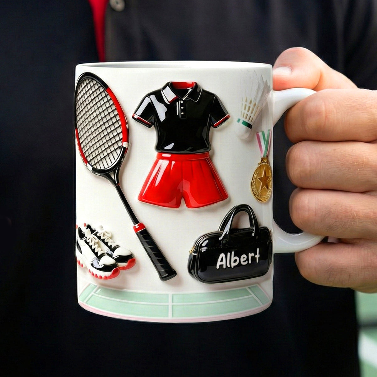 Complete Badminton Outfit Coffee Mug - Personalized Gift For Badminton Lovers 03TOQN110226-Homacus
