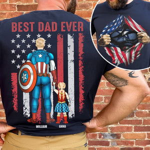 Personalized Gifts For Dad Shirt, Best Dad Ever 01ACDT050425PA-Homacus
