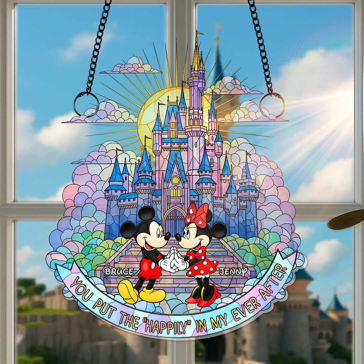 Sweet Couple Acrylic Suncatcher - Personalized Gifts For Couples 05OHLU050625-Homacus