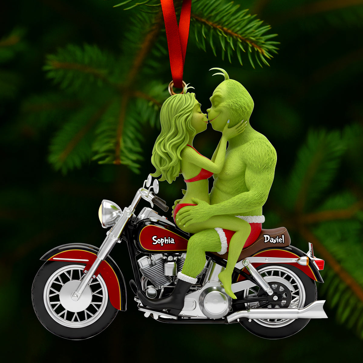 Couple's Ride Together Ornament - Personalized Gift For Couples 02OHLU241025-Homacus