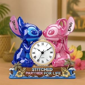 Partner For Life Desk Clock Plaque - Personalized Gifts For Couple 02ohpu060625-Homacus