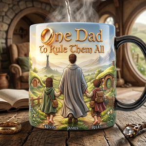 One Dad to Rule Them All Magic Mug - Personalized Gifts For Dads 03nata040526-Homacus