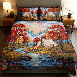 Autumn Camping Quilt Bedding Set – Gifts for Camping Lovers 03pgqn150725-Homacus
