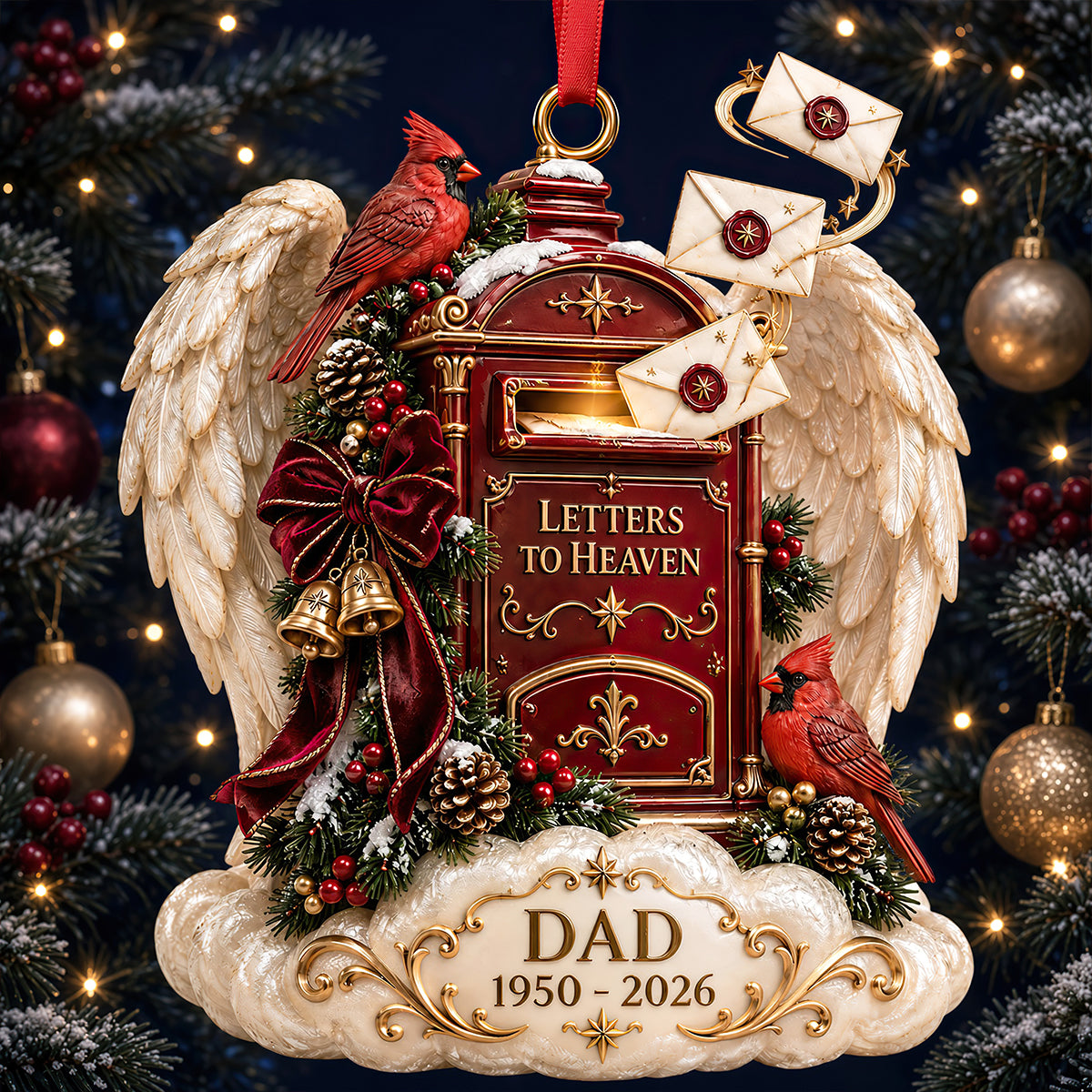 Heaven Christmas Ornament - Personalized Gifts For Christmas 04todt101026-Homacus