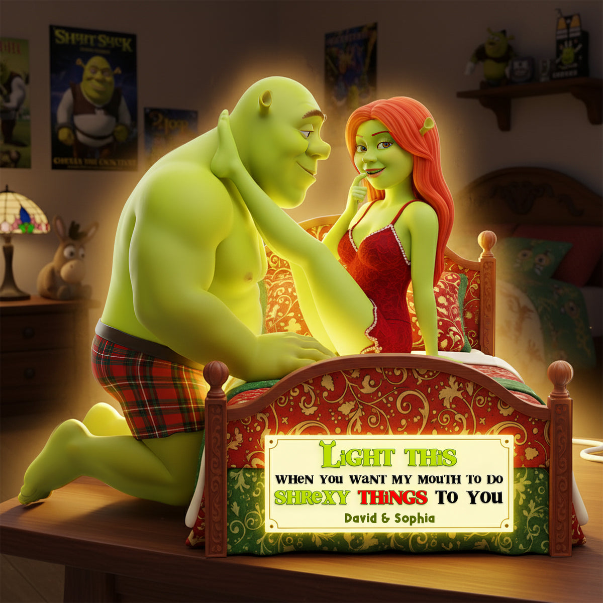 Naughty Couple Acrylic Light Box - Personalized Gifts For Couples 02KILU061125-Homacus