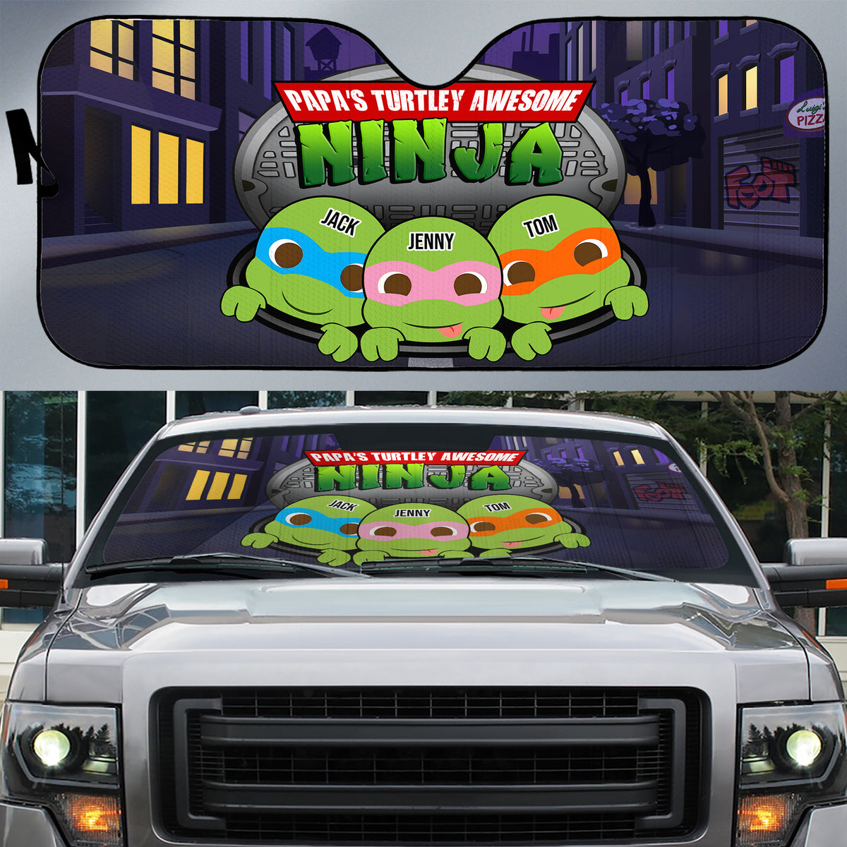 Personalized Gifts For DAD Windshield Sunshade 04httn300524-Homacus