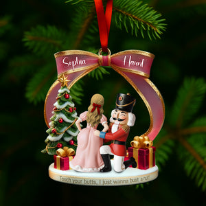 Cheeky Touch Couple Ornament - Personalized Christmas Gift For Couples 02TGLU190925-Homacus