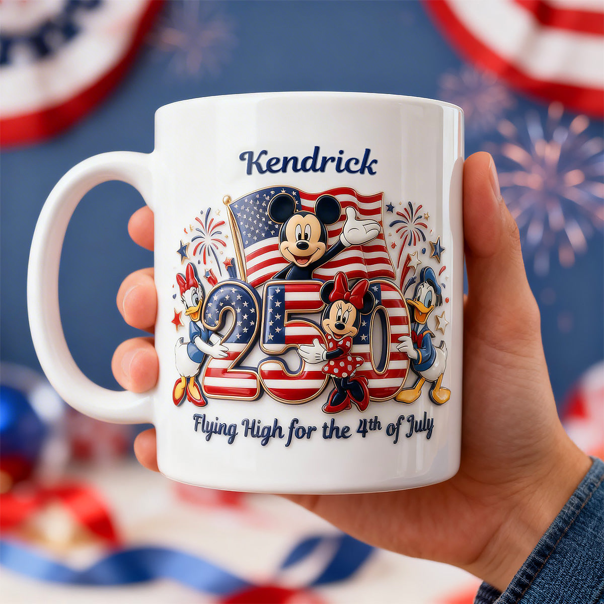 4th of July With Friends Coffee Mug - Personalized Gifts For Patriotics 03PAMG230226-Homacus