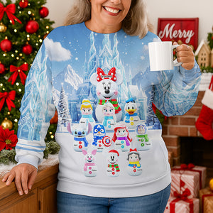 Cartoon Characters 3D Sweatshirt - Personalized Christmas Gifts For Grandma 03naqn210825-Homacus