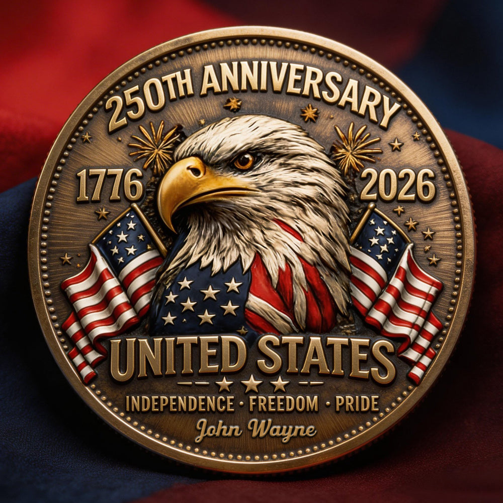 250 Years Of Pride Metal Coin - Personalized Anniversary Gifts 04PGDT020326-Homacus