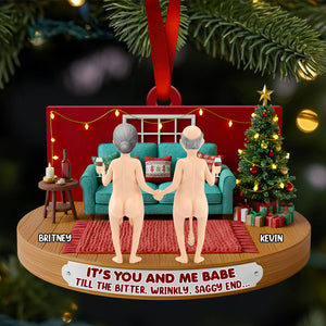 Couple Forever Christmas Ornament Personalized Gifts For Couple 02NADT241025-Homacus