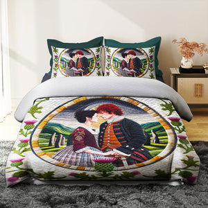 Personalized Gifts For Couple Quilt Bed Set, Standing Stones & Thirtles 03QHMH140125-Homacus