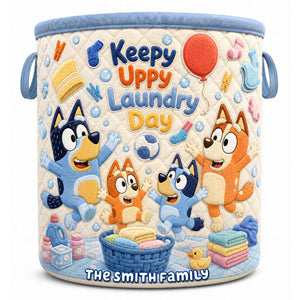 Happy Family Laundry Basket - Personalized Gift For Family 01NAQN140726