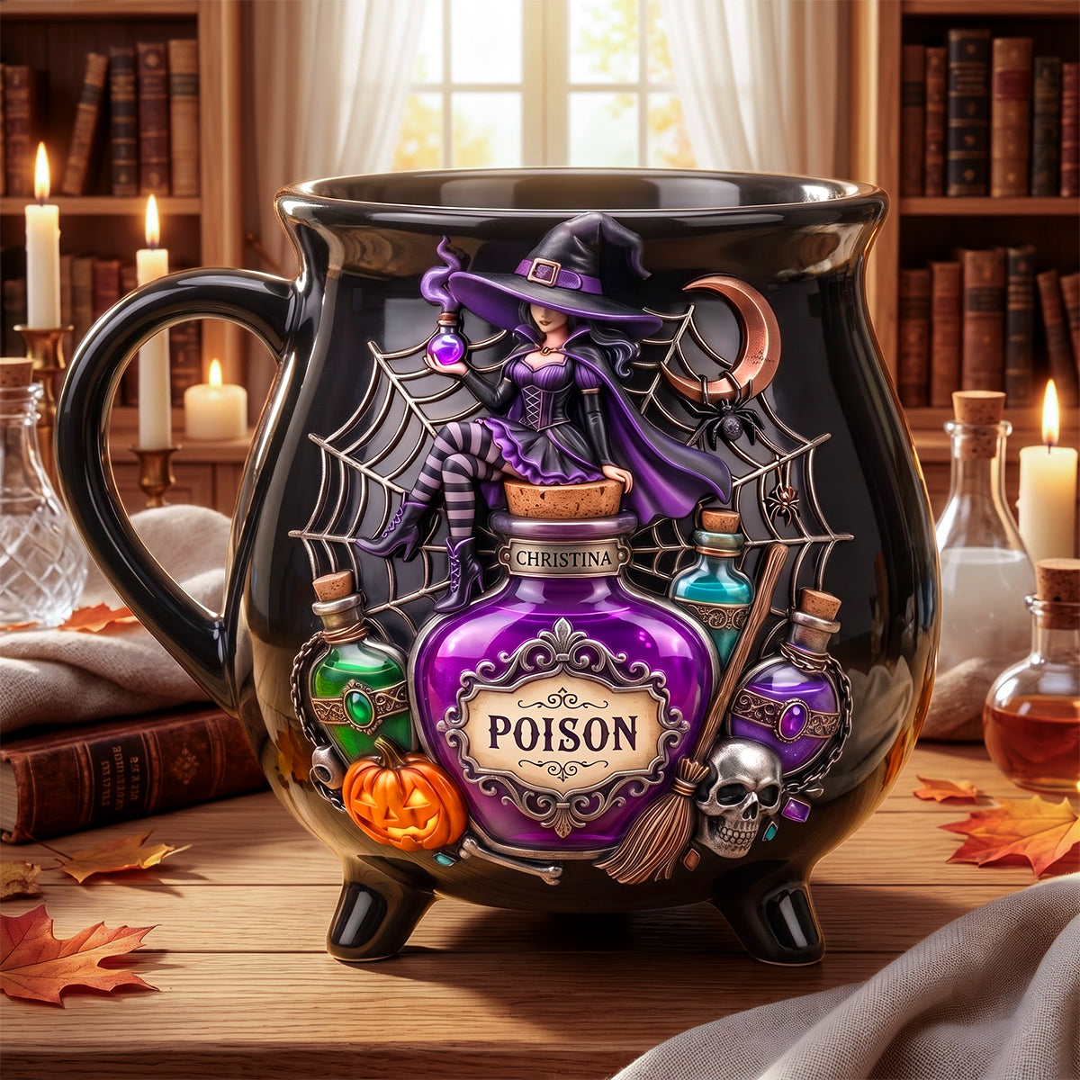 Witch Poison Cauldron Mug - Personalized Gifts For Halloween 05todh220826-Homacus