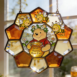 Best Hunny Mom Suncatcher - Personalized Gifts For Mom 04PGMG120326-Homacus