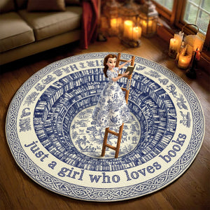 Personalized Christmas Gifts For Book Lovers Quilted Round Mat 03tgtn021025-Homacus