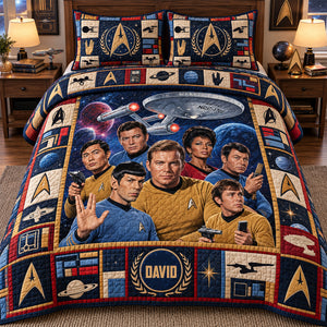 Cosmic Voyage Quilt Bed Set - Personalized Gifts 05NATN131026-Homacus