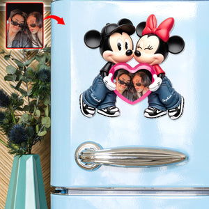 Romantic Couple Fridge Magnet - Custom Photo Gifts For Couples 05PGQN241125-Homacus
