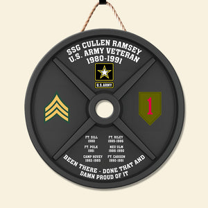 Custom Military Branch Gifts For Veteran, Weight Plate Wood Sign 02qhqn050924-Homacus