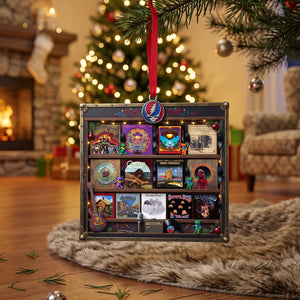 Rock Album Collection Ornament - Personalized Gifts For Music Lover Christmas Ornament 08NATN300926