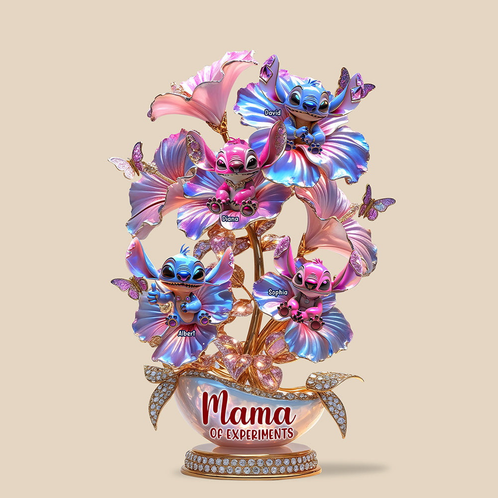 Mama Of Blue Aliens Acrylic Plaque - Personalized Gifts For Mother 01TGQN240425-Homacus