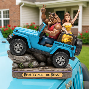 Monster & Princess Acrylic Plaque - Personalized Gifts For Off-road Couple 04qhqn040625-Homacus