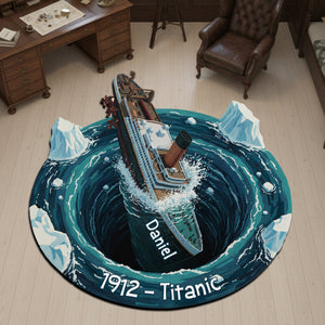 Personalized Stormy Sea Ship Adventure Doormat 10HYLU131125-Homacus