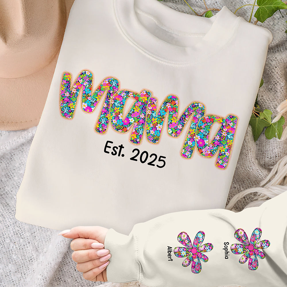 Personalized Gifts For Mom Shirt Mama Flower 06XQQN100325-Homacus