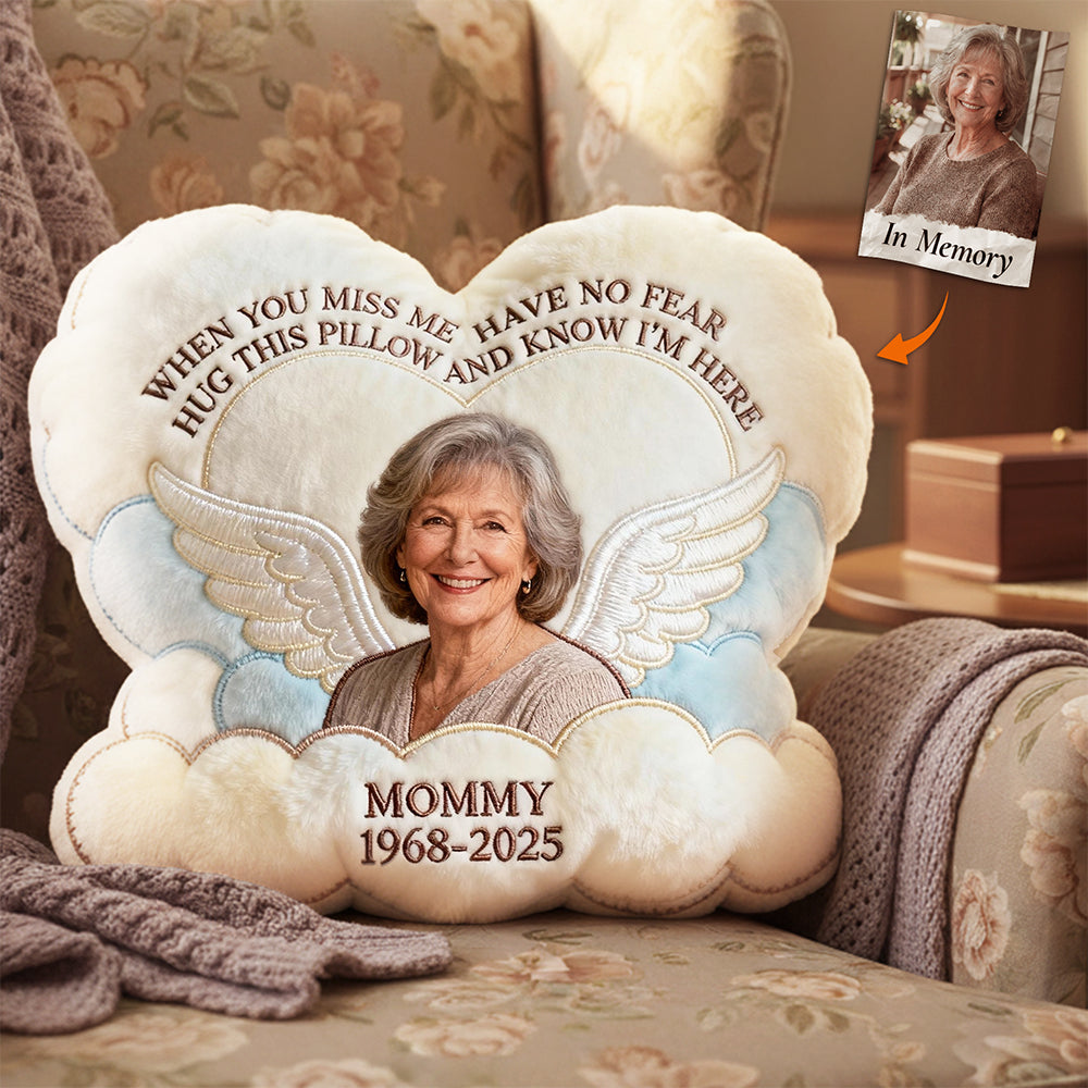 Miss The Angel In Heaven Shaped Pillow, Personalized Keepsake To Remember Loved One 03qhta221225-Homacus