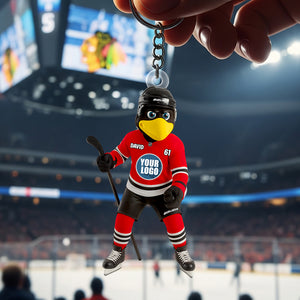 Festive Team Spirit Keychain – Personalized Gifts For Sports Lovers 01HUDT270625-Homacus