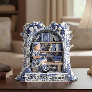 Bookworm Acrylic Plaque Personalized Gifts For Book Lover 04TODT171125-Homacus