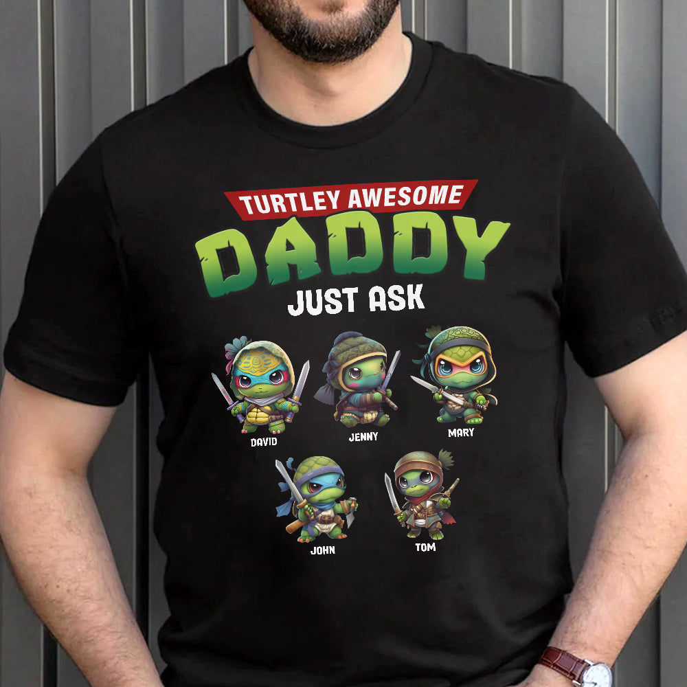 Personalized Gifts For Dad Shirt Awesome Daddy Just Ask 01totn300124-Homacus