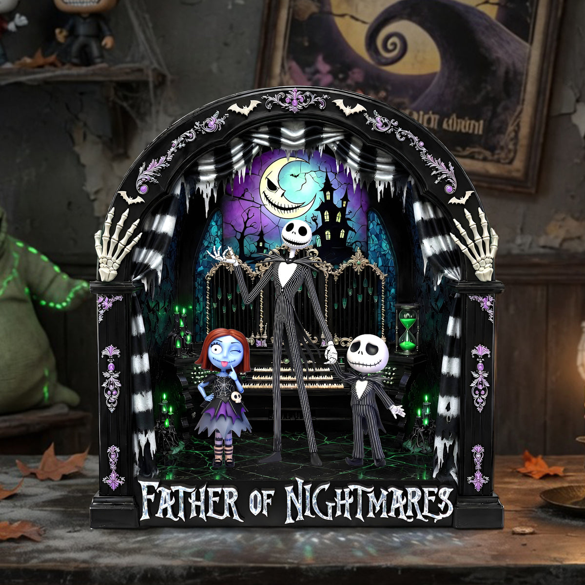 Spooky Dad And Kids Acrylic Plaque - Personalized Gifts For Dads 02tylu130526-Homacus